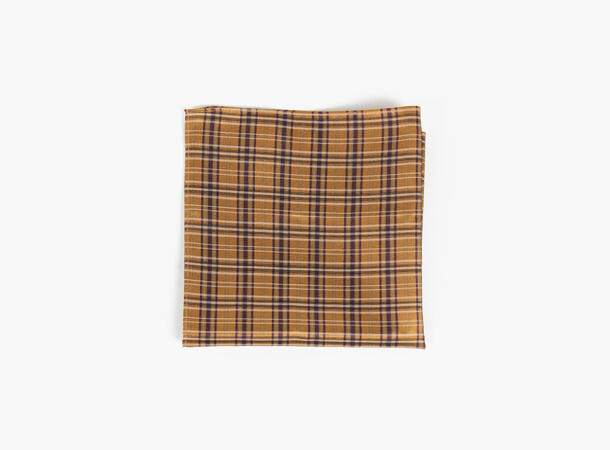 MANZINI 100% silk handky 29 Dk yellow 