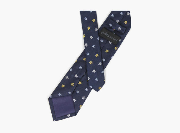 MANZINI 100% silk tie 7,6 cm width 29 Dark yellow W33-2205-07 