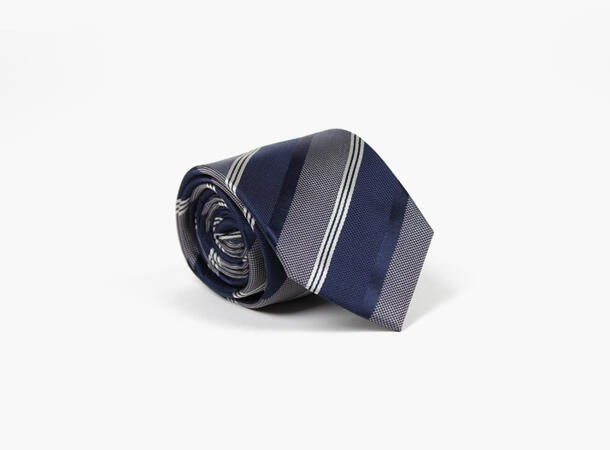 MANZINI 100% silk tie 7,6 cm width 79 Navy 