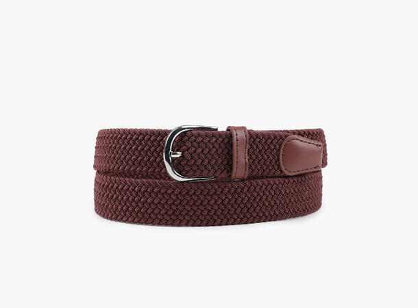 MANZINI Ensfarget Strikkbelte 19 Brown 