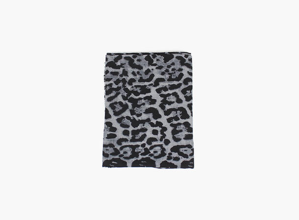 MANZINI Leopard Scarf 07 Dark grey 