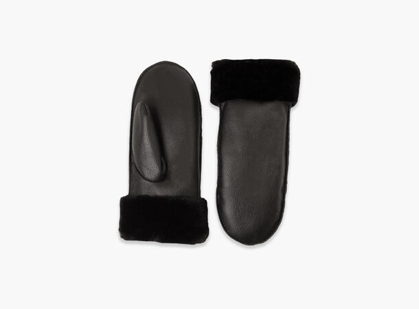 MANZINI Lined Mittens 09 Black 