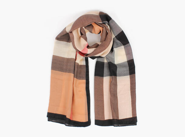 MANZINI Ruter Skjerf 85 x 180 cm Beige 15 