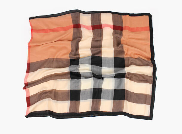 MANZINI Ruter Skjerf 85 x 180 cm Beige 15 