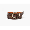 MANZINI Shiny Leopard Belte 19 Brown
