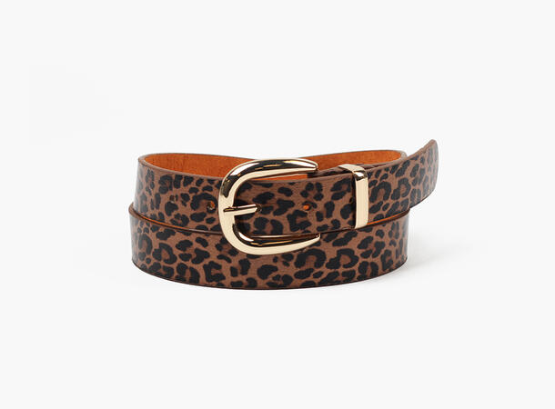 MANZINI Shiny Leopard Belte 19 Brown 