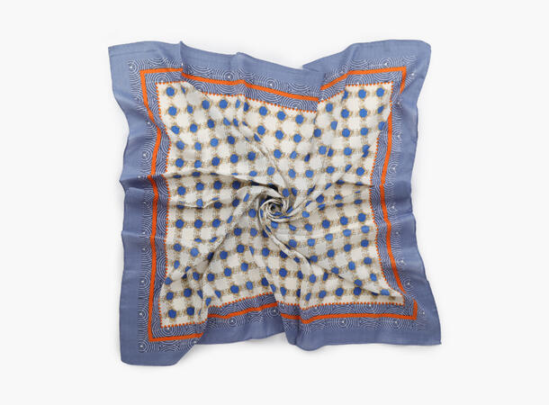 MANZINI Skjerf 90 x 90 cm Lys blå 71 