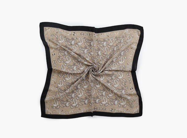 MANZINI Skjerf Herringbone  70 x70 cm Sand 13 