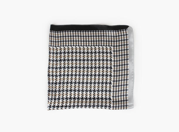 MANZINI Skjerf i Hundetann 70 x 70 cm Grå 06 