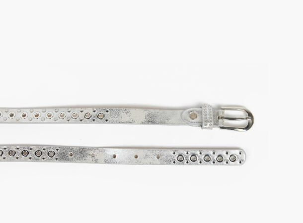 MANZINI Smalt Belte med Hull 05 Silver 