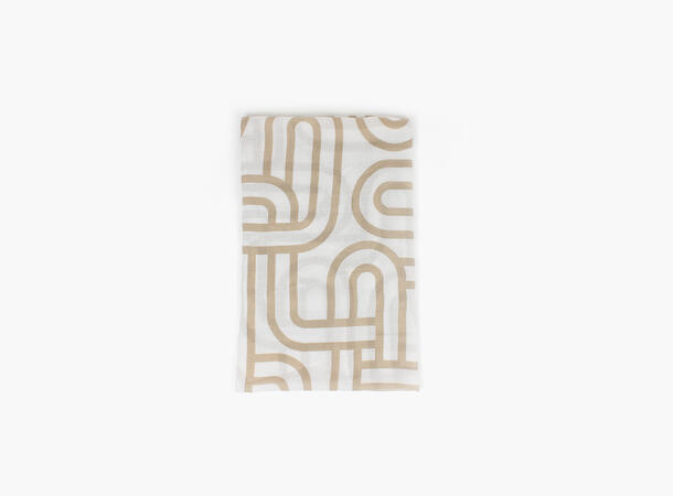 MANZINI Swirl Scarf 15 Beige 