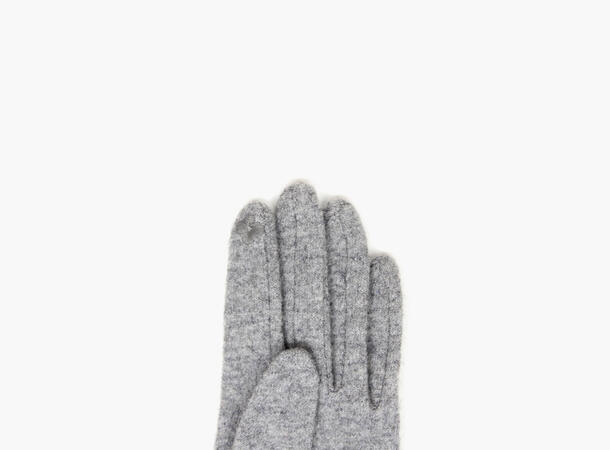 MANZINI Touch Gloves With Bow 05 Greymelange 
