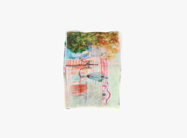 MONTECRISTO 100 % linnen scarf 50x180 cm 55 Pink 