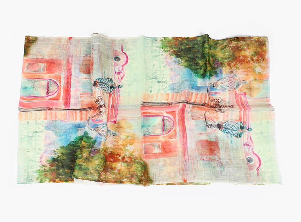 MONTECRISTO 100 % linnen scarf 50x180 cm 55 Pink 