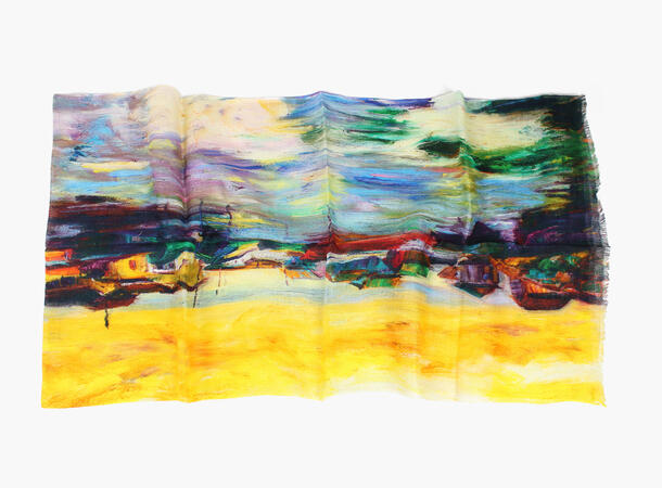 MONTECRISTO 100 % linnen scarf 50x180 cm 25 Yellow 
