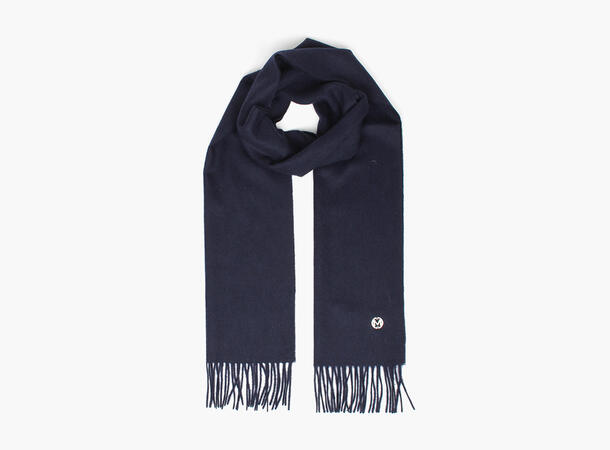 MONTECRISTO Klassisk Ensfarget Ullskjerf 79 Navy 