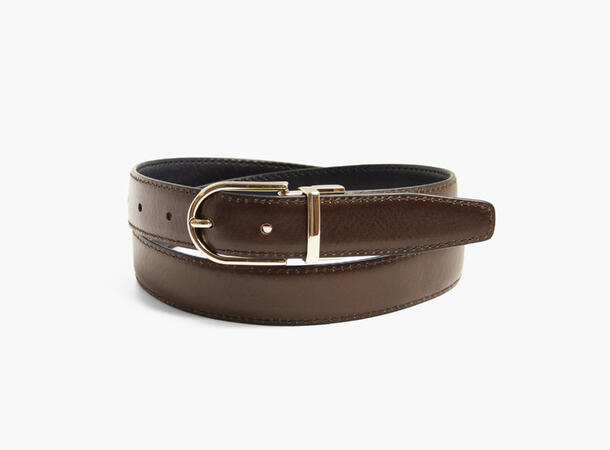 MONTECRISTO Reversibelt Skinnbelte 79 Navy 90 cm 