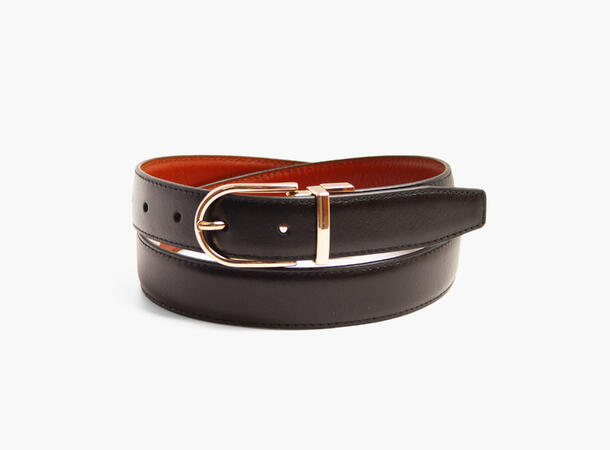 MONTECRISTO Reversible Belt 2,6 cm 09 Black 90 cm 