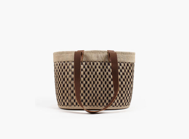 MONTECRISTO Seagrass shopping bag square 15 Beige 