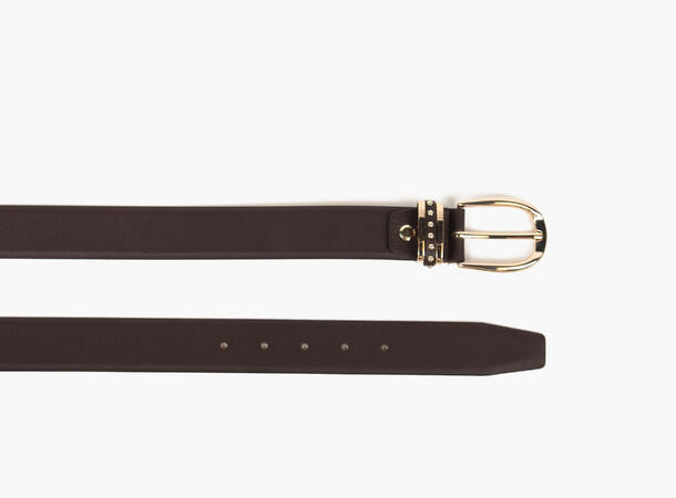 MONTECRISTO Skinnbelte med Gulldetaljer 19 Brown 85 cm 