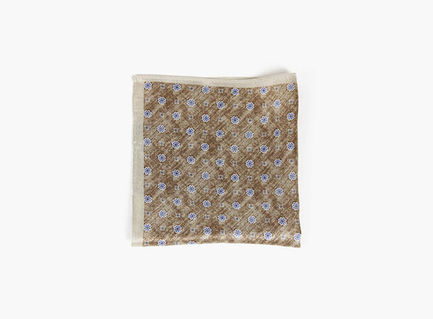 MONTECRISTO printed 100% silk handky Beige 15 
