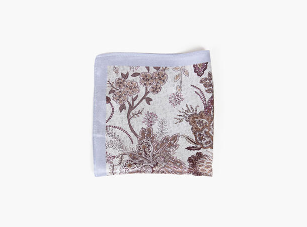 MONTECRISTO printed 100% silk handky Lys blå 71 
