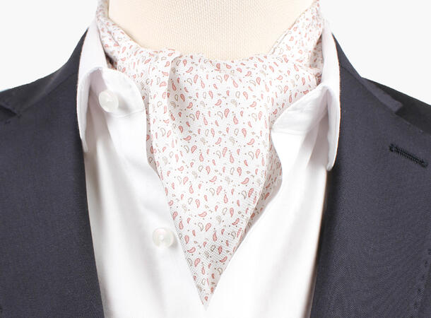 Montecristo 100% silk printed silk Ascot Offwhite 11 