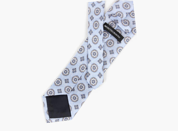 Montecristo Odense Trykket Silkeslips 71 Light blue 