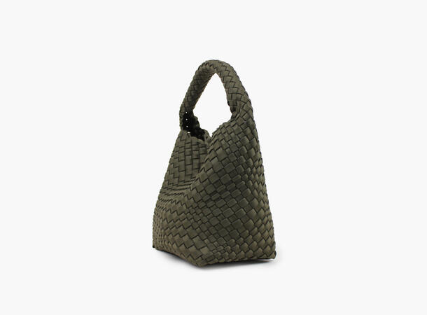 NOHR Annabel Neoprene Bucket Bag Small Mørk olivengrønn 89 