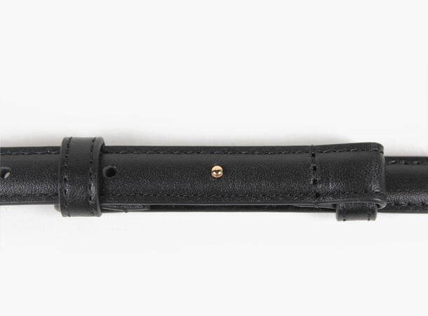 NOHR Beate Smalt Midjebelte Sort 09 80 cm 