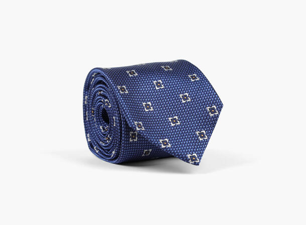 NOHR Casper Silk Tie 7,6 cm Blå 75 