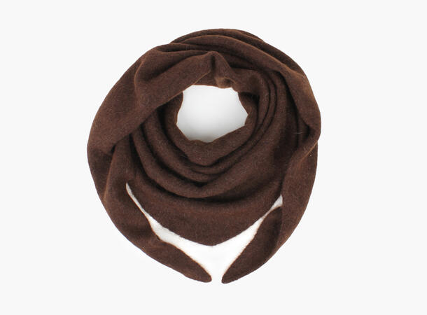 NOHR Gabriella Wool Mohair Triangle L Mørk brun 19 