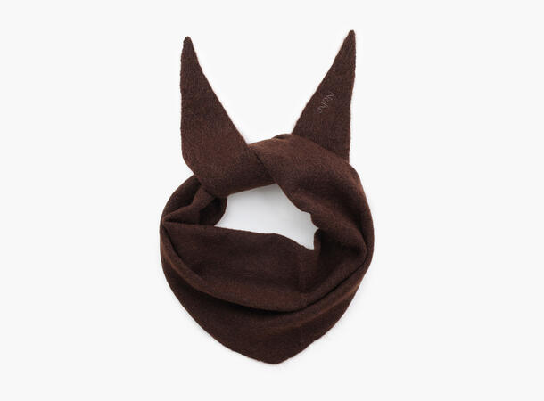 NOHR Gabriella Wool Mohair Triangle Mørk brun 19 
