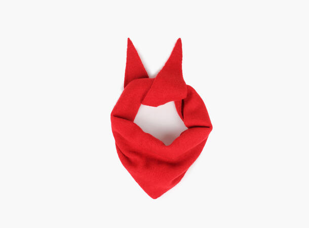 NOHR Gabriella Wool Mohair Triangle Rød 45 