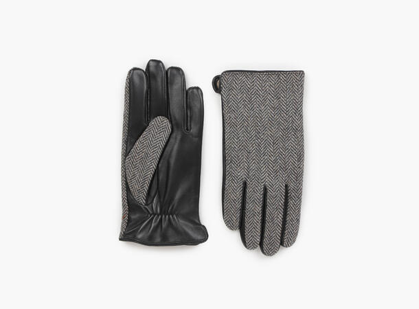 NOHR Glenn Herringbone Skinnhansker Sort 09 10 