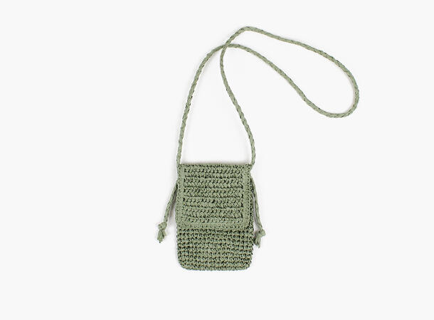 NOHR Maud Mobilveske i Strå Flaske grønn 85 