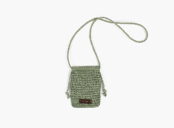 NOHR Maud Mobilveske i Strå Flaske grønn 85 