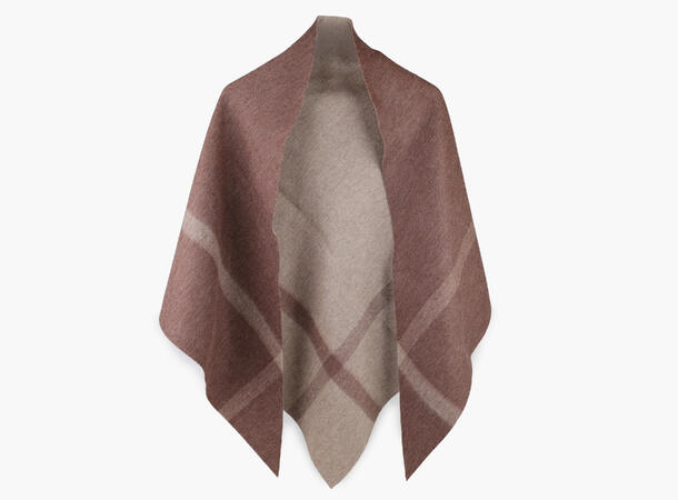 NOHR Nina Double Sided Wool Shawl Mørk brun 19 