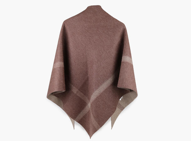 NOHR Nina Double Sided Wool Shawl Mørk brun 19 