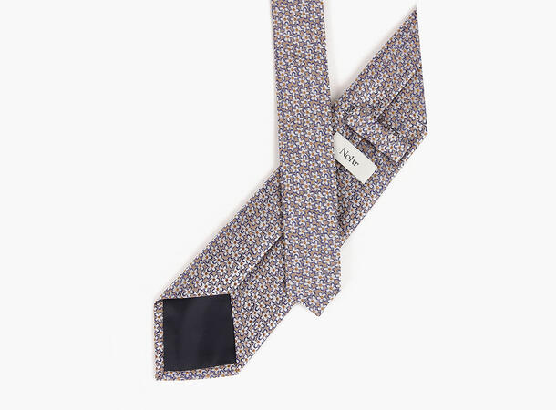 NOHR Silkeslips Jack Beige Blå Blomstret 15 Beige 