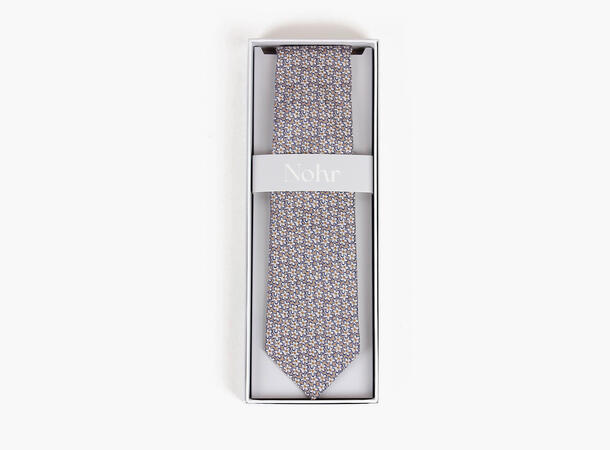 NOHR Silkeslips Jack Beige Blå Blomstret 15 Beige 