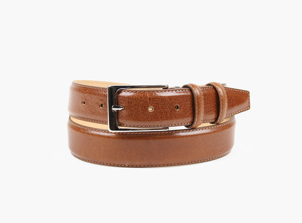 NOHR Simon Skinnbelte 3,5 cm 17 Cognac 100 cm 