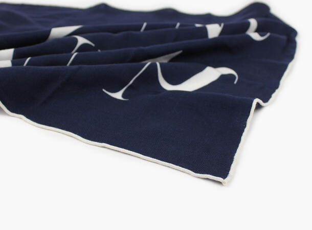 NOHR Ulla Emblem Ullskjerf 65 x 65 cm Marine blå 79 