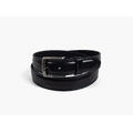 MANZINI 100% Leatherbelt 3,5 cm width 79 Navy 100 cm