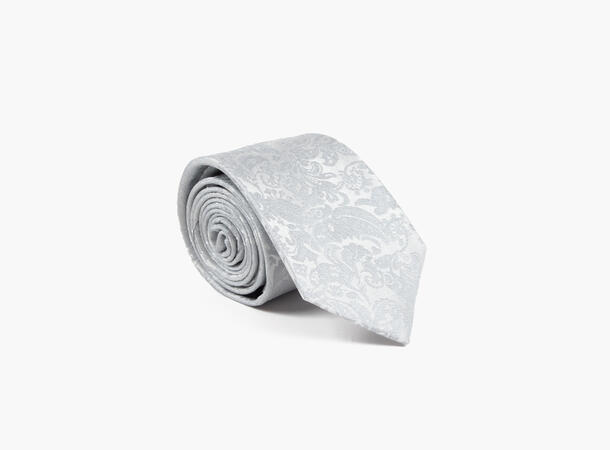 MANZINI 100 % Silk 7,0 cm width Col. 05 Silvergrey 