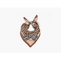 MANZINI Flower Border Scarf 70 x 70 cm 19 Brown
