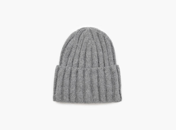 MANZINI Rib Beanie Mørk Grå 07 