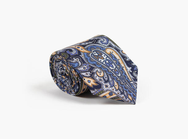 MANZINI Silkeslips Navy Paisley 79 Navy 
