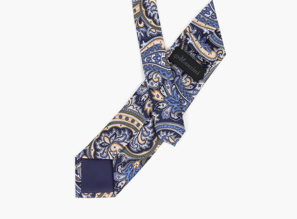 MANZINI Silkeslips Navy Paisley 79 Navy 