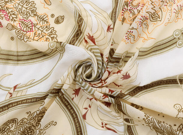 MANZINI Skjerf 130 x 130 cm Sand 13 